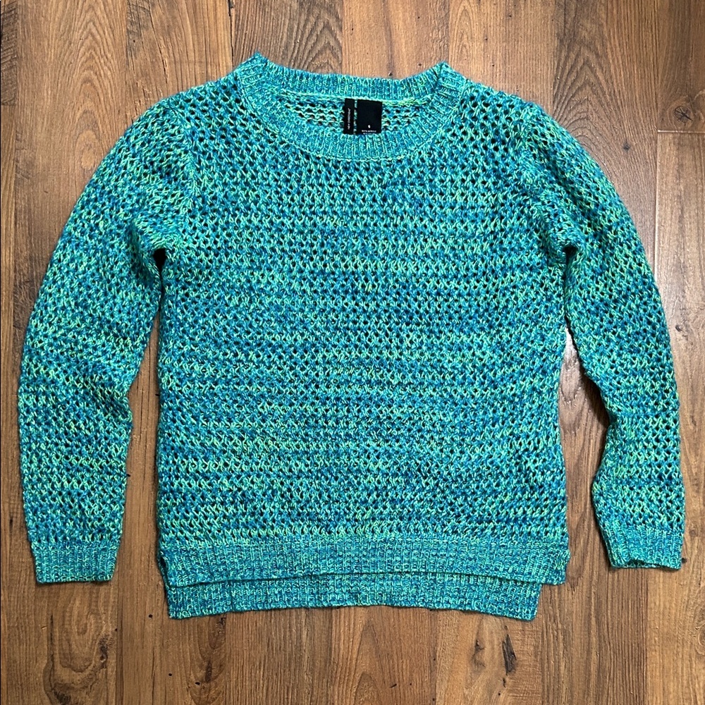 Blue & green sweater